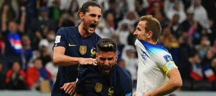CM 2022 - sferturi de finală: Anglia - Franţa 1-2